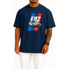 Bahriyeli Collection Oversize E92 Bmw M3 Araba Göğüs Baskılı Unisex T-Shirt