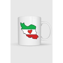 Bahriyeli Collection  Iran Kalpli Harita Baskılı Kupa Bardak