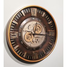 Avensyy Özel Tasarım Metal Çarklı Duvar Saati