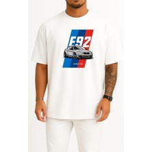 Bahriyeli Collection Oversize E92 Bmw M3 Araba Göğüs Baskılı Unisex T-Shirt