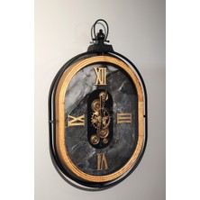 Avensyy Özel Tasarım Metal Çarklı Duvar Saati