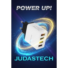 Judas A6 Universal Çoklu Şarj Adaptörü -4 Port 48 W
