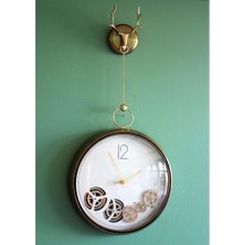 Avensyy Çarklı Geyikli Duvar Saati ALK1587 Dekoratif Hediyelik