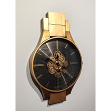 Avensyy Özel Tasarım Metal Çarklı Duvar Saati