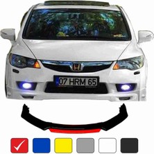 Sm Motors Civic Fd6 Lip 4 Parça Kırmızı / Tampon Eki