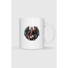Bahriyeli Collection  Saint Michael Melek Baskılı Kupa Bardak