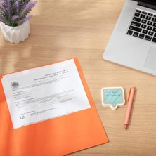 CINARSTORE Iki Cepli Ağır Klasör, Mektup Boyutu, Turuncu, Kutu Başına 25 (87858)