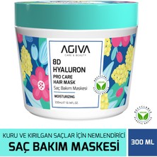 Agiva AGİVA CARE & BEAUTY 8d Hyaluron Kuru ve Mat Saçlar İçin Yoğun Nemlendirici, Güçlendirici Saç Bakım Maskesi 300 ml - Vegan