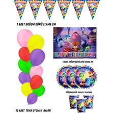 Ters Yüz 16 Kişilik Doğum Günü Parti Malzemeleri Süsleri