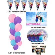 Elsa Karlar Ülkesi 32 Kişilik Doğum Günü Parti Malzemeleri Süsleri Partymix