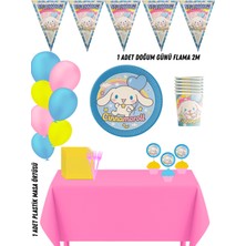 Cinnamorol Cinnamon 8 Kişilik Doğum Günü Parti Süsleri Seti