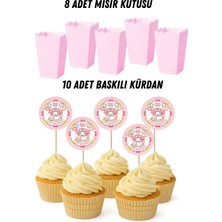 My Melody / Melodi Temalı Doğum Günü Mısır Kutusu Baskılı Kürdan Seti