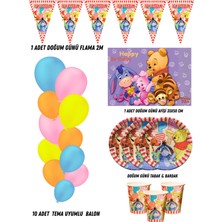 Winnie The Pooh 32 Kişilik Doğum Günü Parti Malzemeleri Süsleri