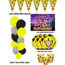 Transformers Bumblebee 40 Kişilik Doğum Günü Parti Malzemeleri Süsleri Partymix