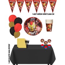 Ironmen Ironman Demir Adam 32 Kişilik Doğum Günü Parti Süsleri Seti