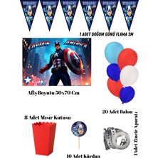 Kaptan America Amerika Doğum Günü Parti Seti