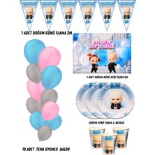 Patron Bebek The Boss Baby Girl 16 Kişilik Doğum Günü Parti Malzemeleri Süsleri Partymix