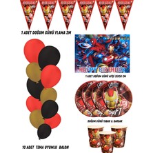 Ironman Ironman Demir Adam 16 Kişilik Doğum Günü Parti Malzemeleri Süsleri