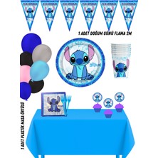 Stitch Lilo & Stiç Angel 24 Kişilik Doğum Günü Parti Süsleri Seti