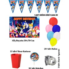 Sonic Boom Kirpi Sonic Doğum Günü Parti Seti