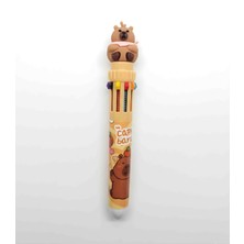 Dogadastore Capybara 10 Renkli Tükenmez Kalem