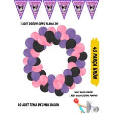 Kuromi 40 Adet Tema Uyumlu Renkli Balon Seti