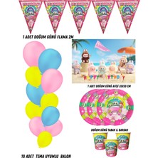 Labubu Lafufu 40 Kişilik Doğum Günü Parti Malzemeleri Süsleri Partymix