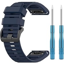 CINARSTORE Forerunner 965 Için Kordon Fit Strap Band Lacivert