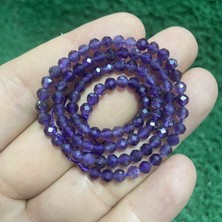 Faset Küre Ametist Taşı 4 mm