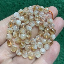 Faset Küre Sitrin Taşı 6 mm