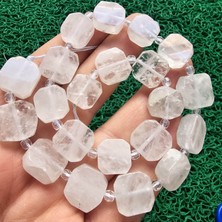 Kare Kristal Kuvars Taşı 15X15 mm