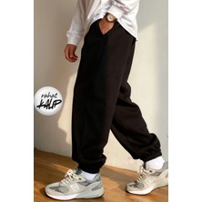 BSBSPOR Içi Şardonlu Paçası Lastikli Bol Kalıp Rahat Eşofman Altı Erkek / Kadın Uyumlu