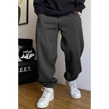 BSBSPOR Içi Şardonlu Paçası Lastikli Bol Kalıp Rahat Eşofman Altı Erkek / Kadın Uyumlu