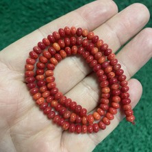 Rondela Doğal Mercan Taşı 5 mm