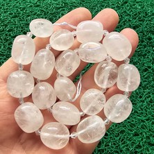 Tambur Kristal Kuvars Taşı 14 mm