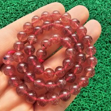 Küre Çilek Kuvars Taşı 8 mm Aaa