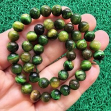 Küre Yeşil Kaplan Gözü Taşı 8 mm