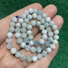 Faset Küre Akuamarin Taşı 6 mm