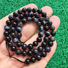 Küre Siyah Kaplan Gözü Taşı 6 mm