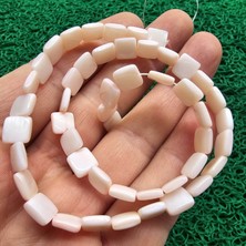 Kare Pudra Sedef Taşı 8 mm