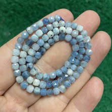 Küp Akuamarin Taşı 4 mm