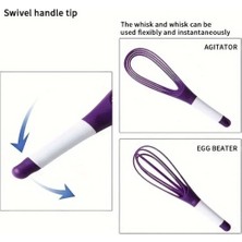 MUHTELİFİÇGİYİM Silikon Saplı 2 Işlevli Akıllı Çırpıcı