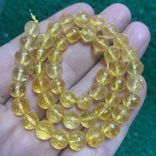 Faset Küre Sitrin Taşı 8 mm