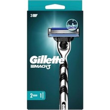CINARSTORE Gillette Mach3 Tıraş Makinesi + 2 Adet Yedek Tıraş Bıçağı