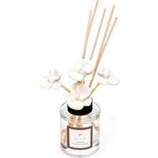 100 ml Ekru Orkide Taş Bambu Çubuklu Vanilya Sandal Oda Kokusu
