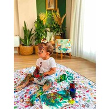 Su Geçirmez, Yer/masa Örtüsü, Aktivite, Yemek ve Oyun Için, Doğa Dostu ve Çevreci, Ekoteks Sertifikalı, (150X180)