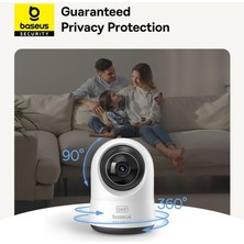 Security P1 Pro Iç Mekan 3k Wi-Fi Kamerası – Yapay Zeka Algılama, 360° Dönebilme, Gece Görüşü, 256GB’A Kadar Microsd Kart Desteği ve Sesli Asistan Uyumluluğu,dijital Zoom – Beyaz
