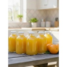 JUNIBELIW JUNİBELİW Cam Kavanoz Oda Kokusu Şişesi Küçük Vazo Ginger Shot Şişe Kapaklı 6 x 50 ml