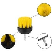 Matkap Ucu Temizleme Fırça Seti 3'lü Çok Amaçlı Temizlik Fırça Seti Matkap Ucuna Takılan Sert Kıllı Fırçalar Banyo Küvet Lavabo Halı ve Araba Temizliği Için