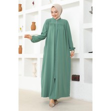 Lizay Büzgülü Jessica Krep Ferace Yeşil - Yeşil - 48